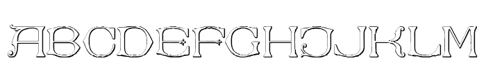 Dolphus-Mieg Alphabet Three Reg Font LOWERCASE