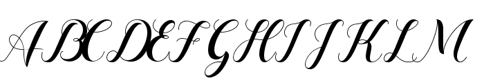 Dominica Calligraphy Font UPPERCASE
