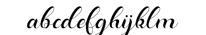 Dominica Calligraphy Font LOWERCASE