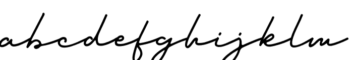 Domino Signature Font LOWERCASE