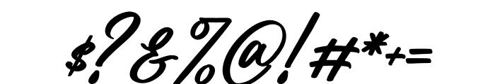 Dominyte Signate Italic Font OTHER CHARS