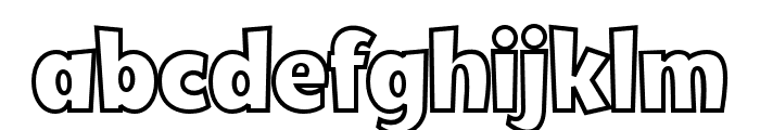 Dongo Outline Font LOWERCASE