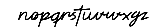 Dongra Script Font LOWERCASE