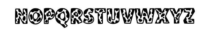 Donut Cowhide Font LOWERCASE