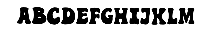 Donut Groovy Font LOWERCASE