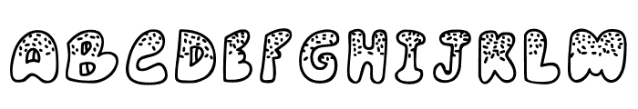 Donut-Sprinkles Font UPPERCASE