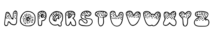 Donut-Sprinkles Font UPPERCASE