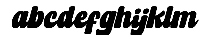 Donute Italic Font LOWERCASE