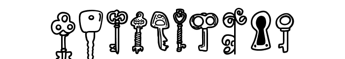 Doodel key Font OTHER CHARS