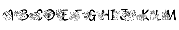 Doodle  Coral Font UPPERCASE