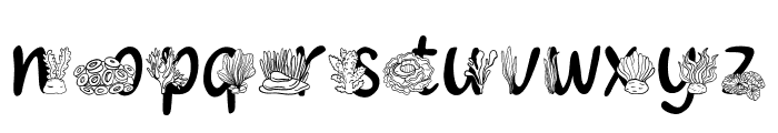 Doodle  Coral Font LOWERCASE