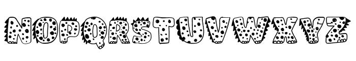 Doodle Dinosaur Font UPPERCASE