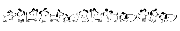 Doodle Dog Font UPPERCASE