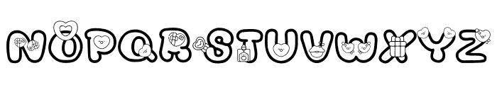 Doodle Love Decorative Font LOWERCASE