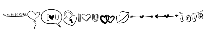 Doodle Love Font OTHER CHARS