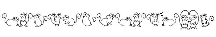 Doodle Mouse Font UPPERCASE