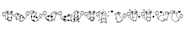 Doodle Mouse Font UPPERCASE