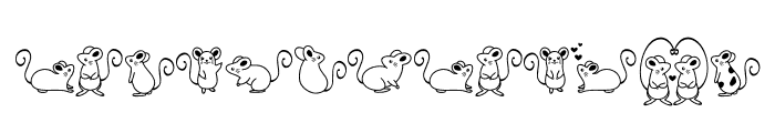 Doodle Mouse Font LOWERCASE