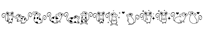 Doodle Mouse Font LOWERCASE