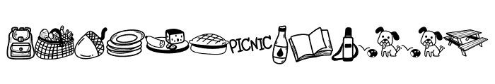 Doodle Picnic Font LOWERCASE