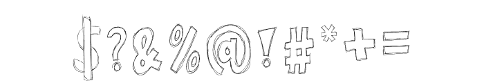 Doodle Sketch Font OTHER CHARS