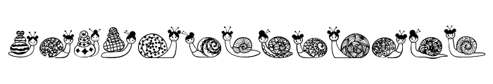 Doodle Snail Font UPPERCASE