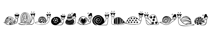 Doodle Snail Font UPPERCASE