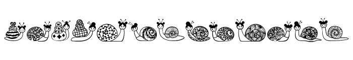 Doodle Snail Font LOWERCASE