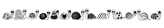 Doodle Snail Font LOWERCASE