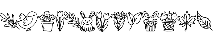 Doodle Spring Font LOWERCASE