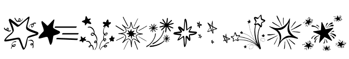 Doodle Stars Font OTHER CHARS