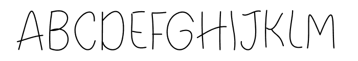 Doodleline Light Font UPPERCASE