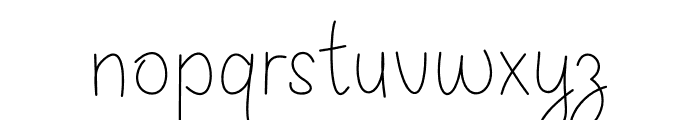 Doodleline Light Font LOWERCASE