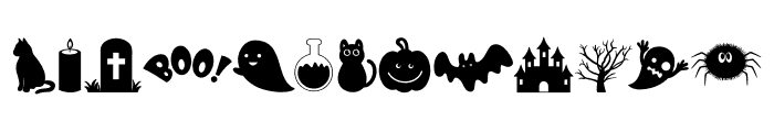 Doodles Halloween Font UPPERCASE