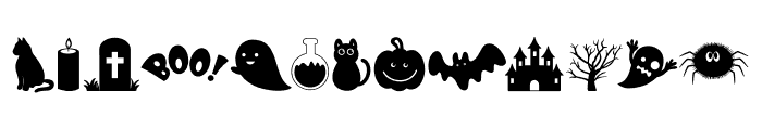 Doodles Halloween Font LOWERCASE