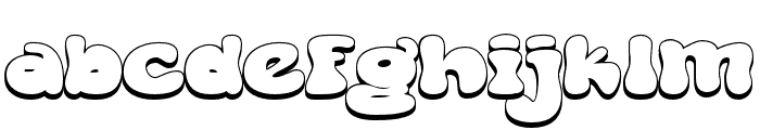 Doovy Groovy Party Shadow Font LOWERCASE