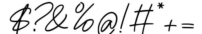 Doria Signature Font OTHER CHARS