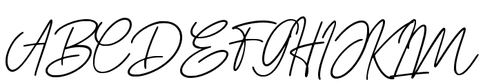 Doria Signature Font UPPERCASE