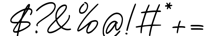 DoriaSignature Font OTHER CHARS