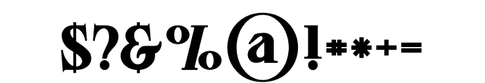 DoriesBold Font OTHER CHARS