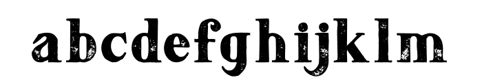 DoriesBoldGrunge Font LOWERCASE