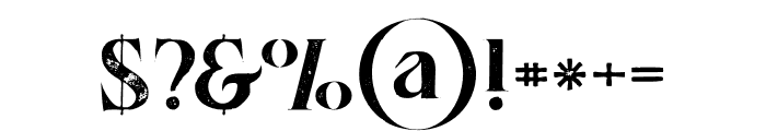 DoriesGrunge Font OTHER CHARS