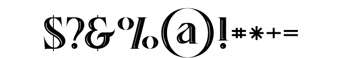 DoriesInline Font OTHER CHARS
