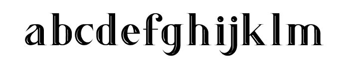 DoriesInline Font LOWERCASE