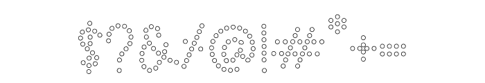 Dot Marker Outline Font OTHER CHARS