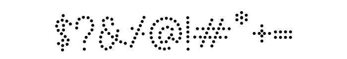 Dot Marker Font OTHER CHARS