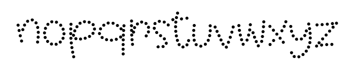 Dot Marker Font LOWERCASE