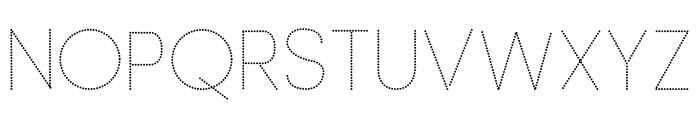 Dot Tracing Font UPPERCASE