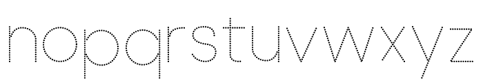 Dot Tracing Font LOWERCASE