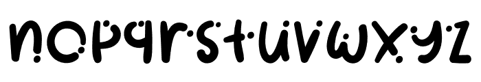 Dots Font LOWERCASE
